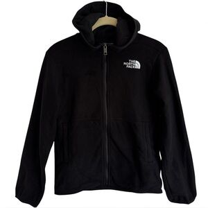 New The North Face Kids Glacier Full Zip Fleece Hoodie Black Size M (10)